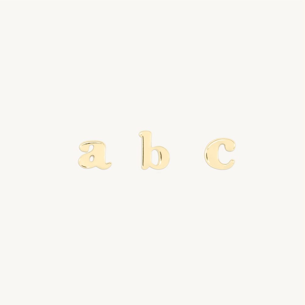 Tiniest Alphabet Stud (Single)