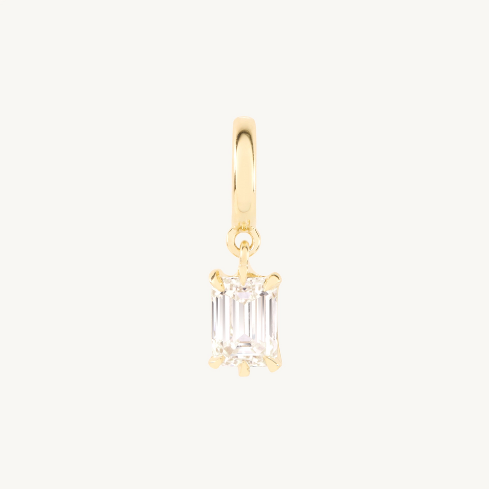 Cinema Lab-Grown Emerald Cut Diamond Charm