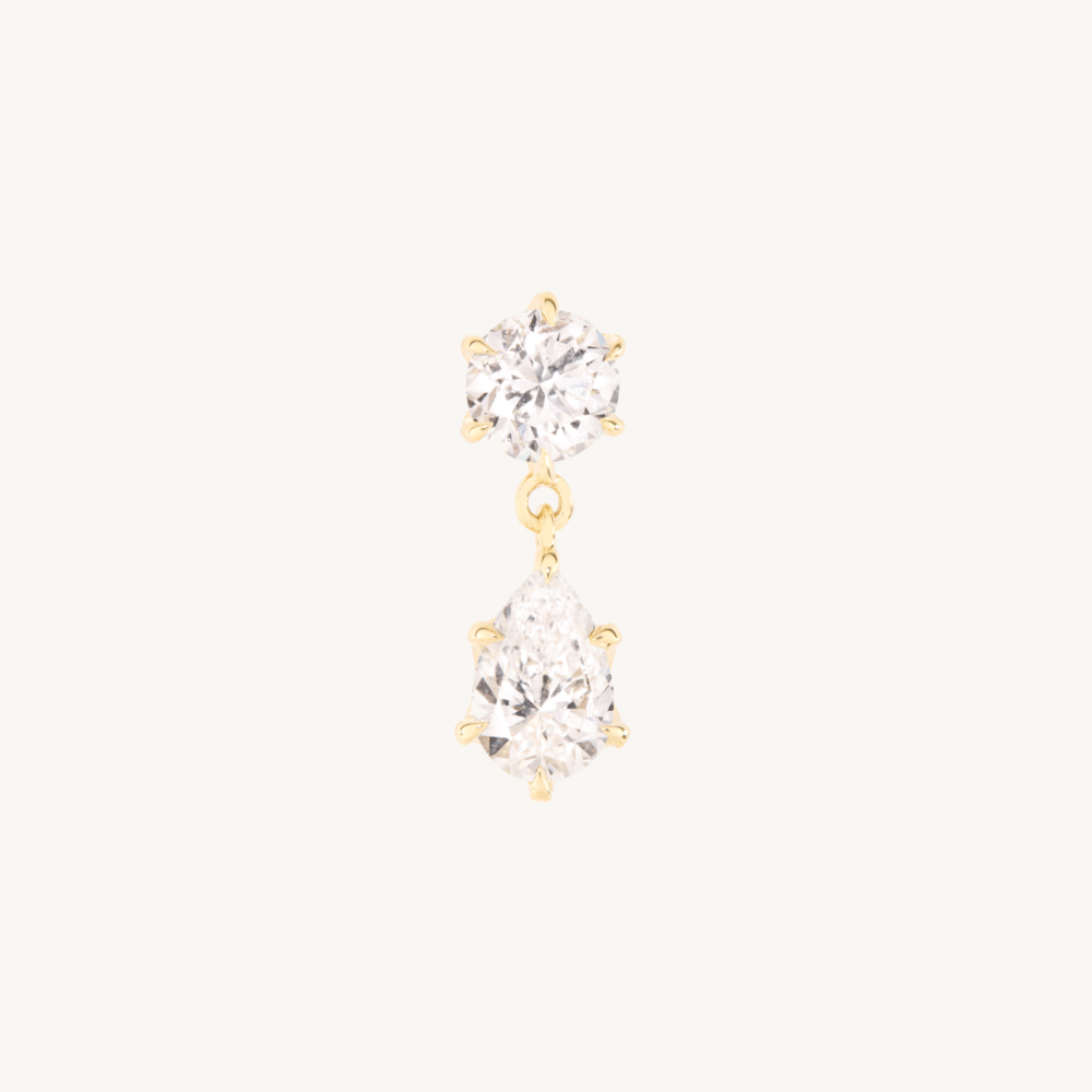 Cinema Lab-Grown Diamond Drop Earring (Single)