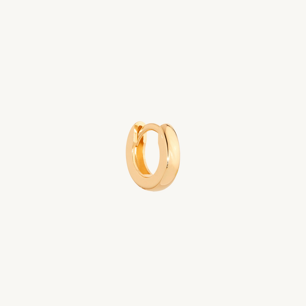 Chubby Huggy Gold Hoop Earring (Single)