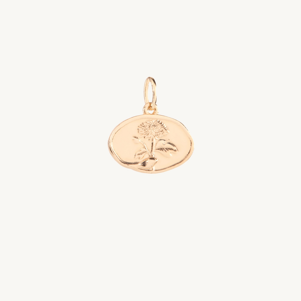 Chrysanthemum Poem Charm, November