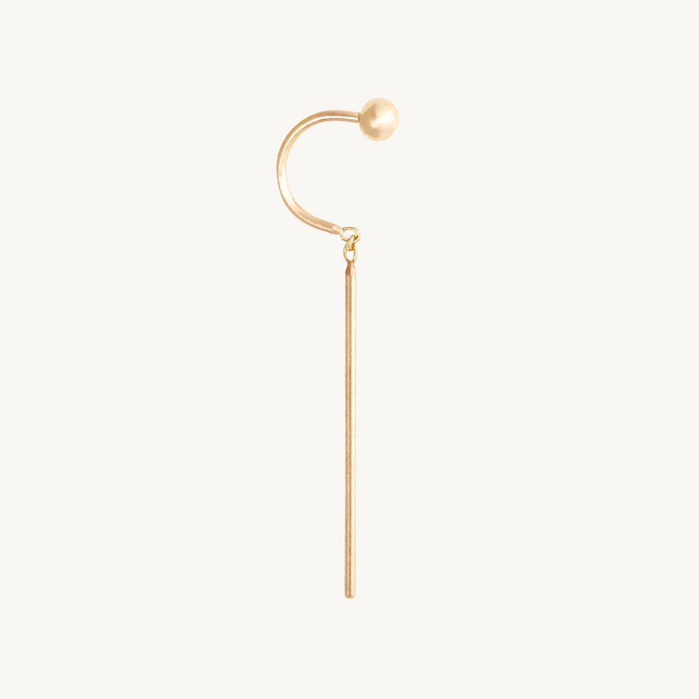 Chime Stud, Yellow Gold (Single)