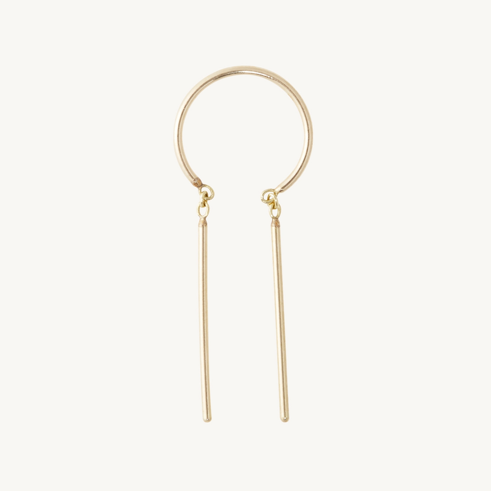 Chime Earring, Yellow Gold (Single)