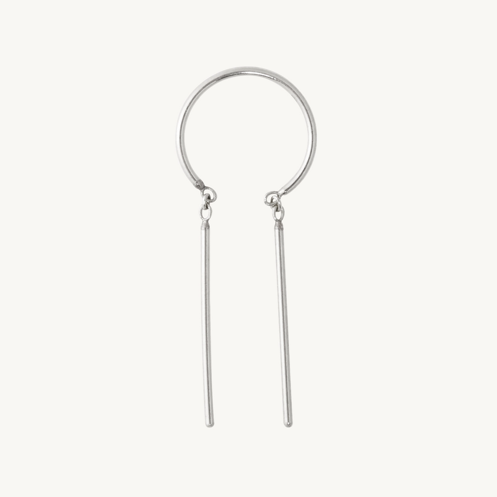 Chime Earring, Silver (Single)