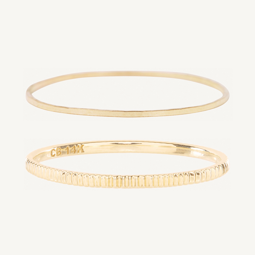 Threadbare And Fountain Ring Set