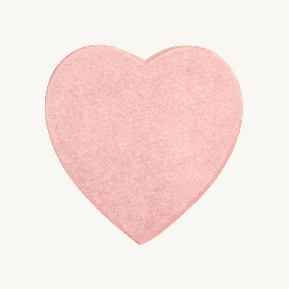 Catbird Souvenir Heart Jewelry Box, Ghost Rose
