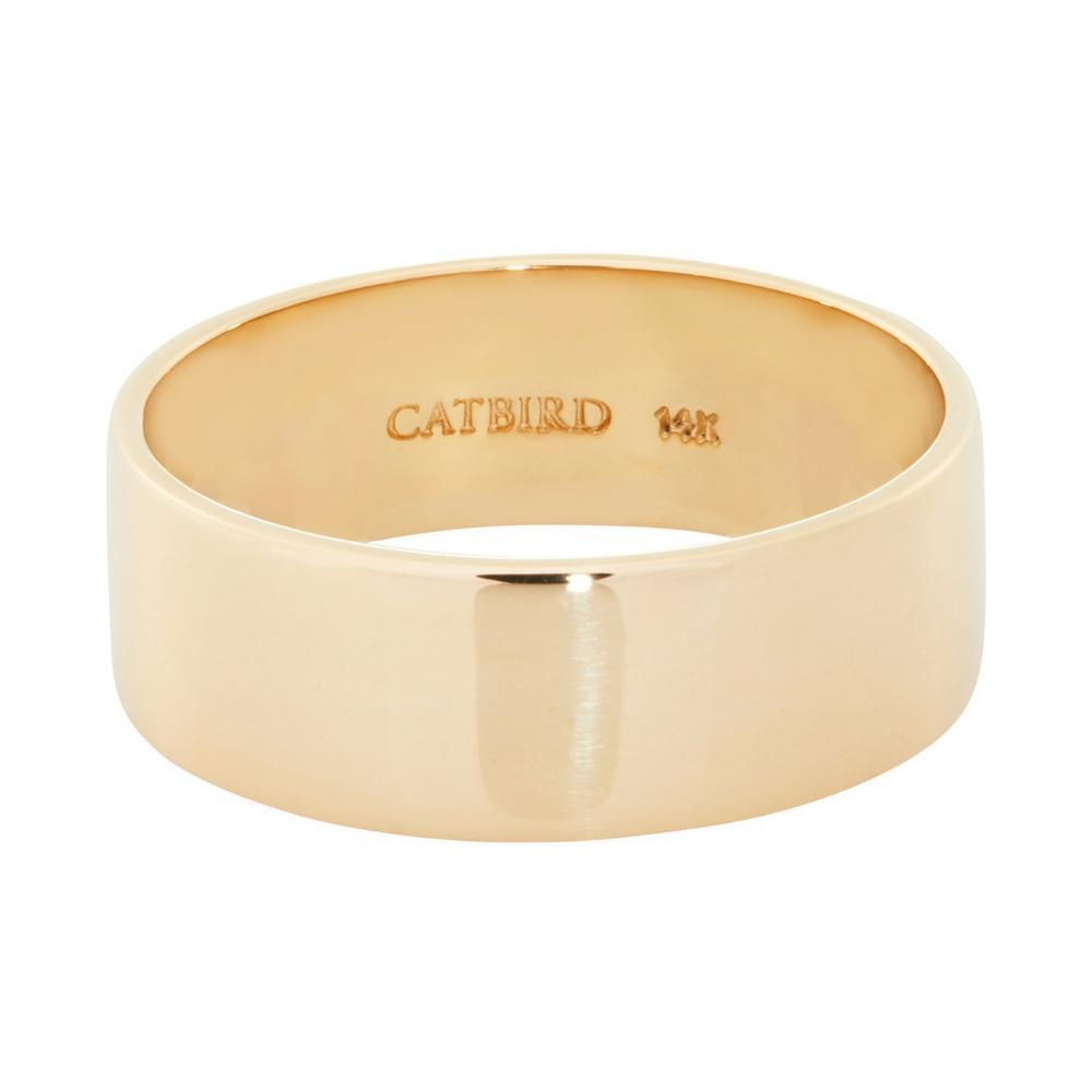 Catbird Classic Wedding Bands, Flat Band, 6Mm