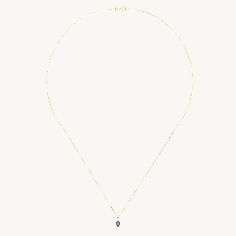 Caravaggio Necklace, Blue Sapphire