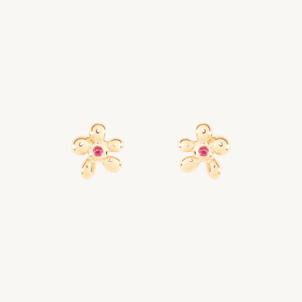 Baby Blossom Ruby Stud (Single)