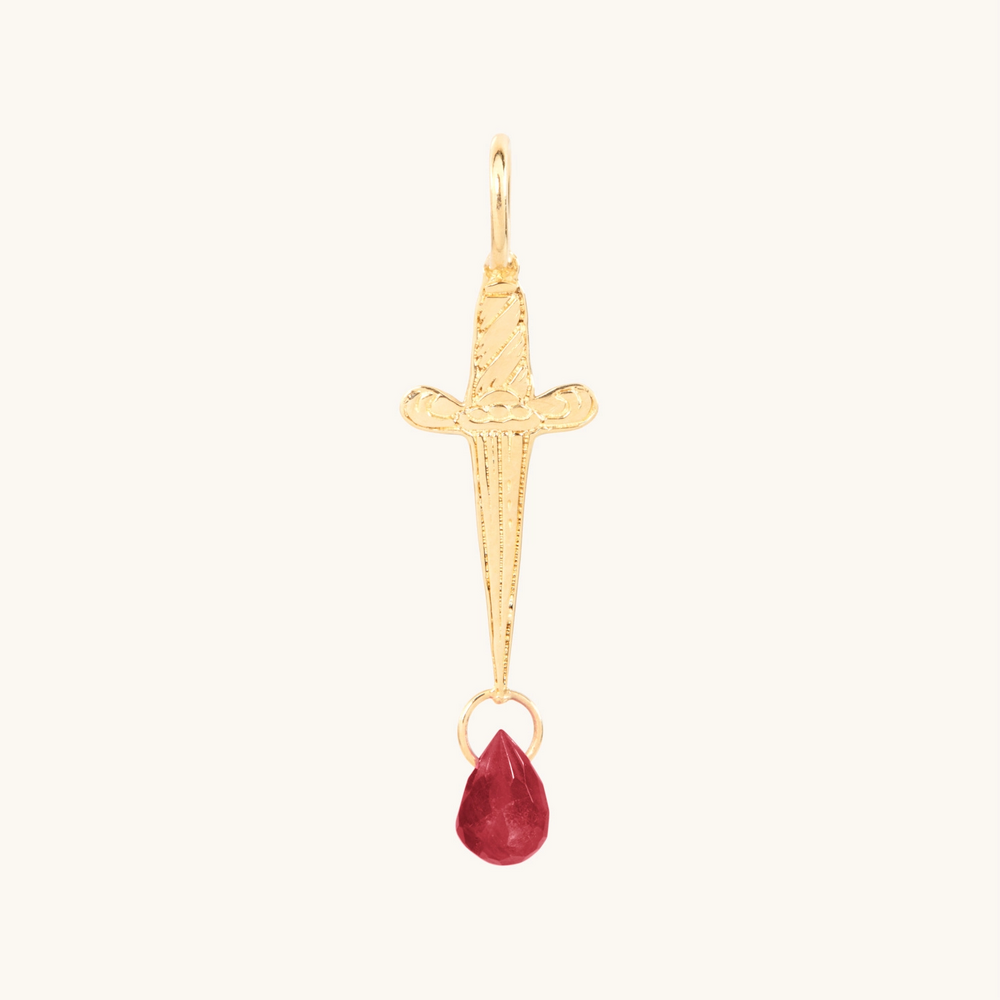 Blood Drop Kahlo Charm