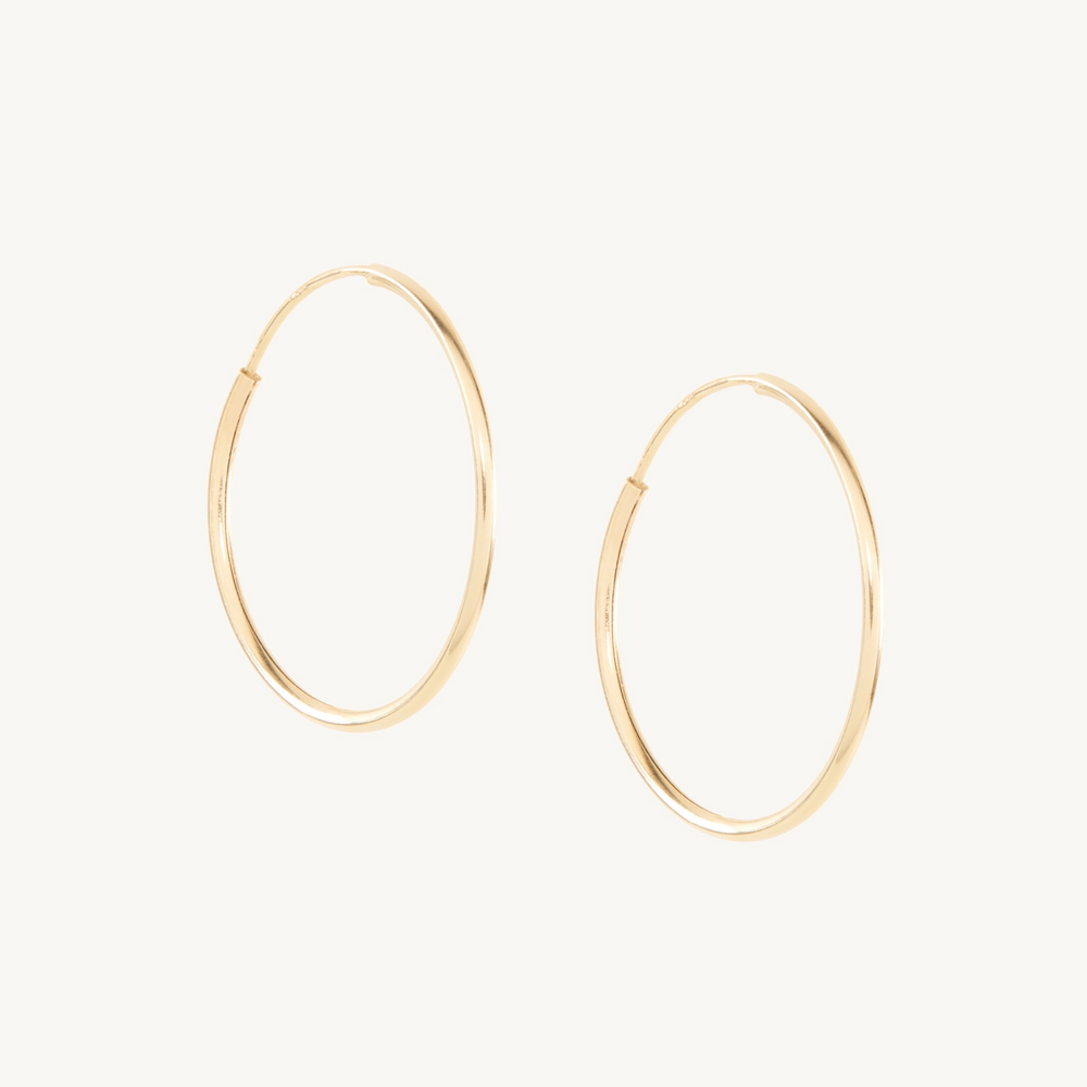Big Never-Ending Hoop Earrings (Pair)