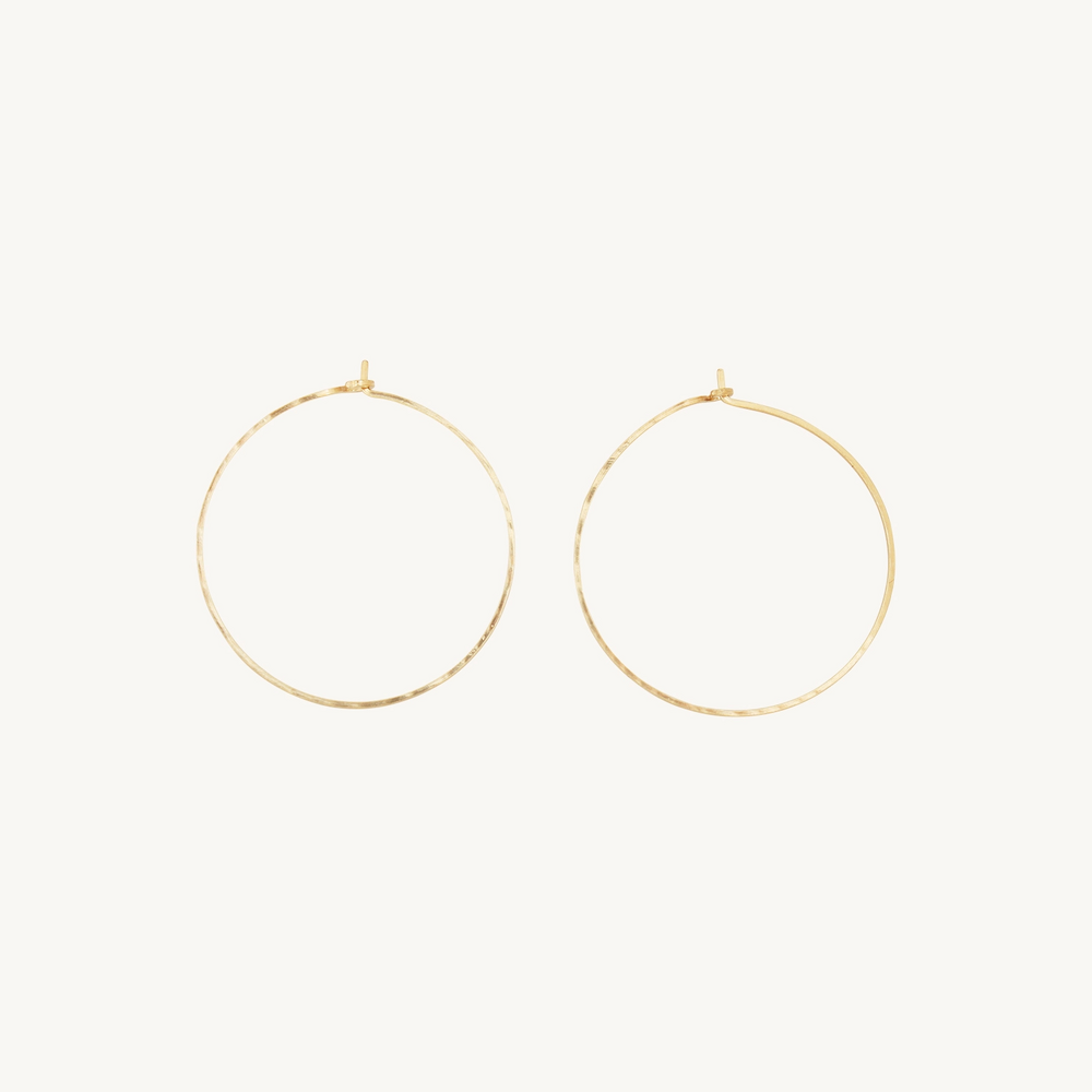 Big Hoop Dream Gold Earrings (Pair)