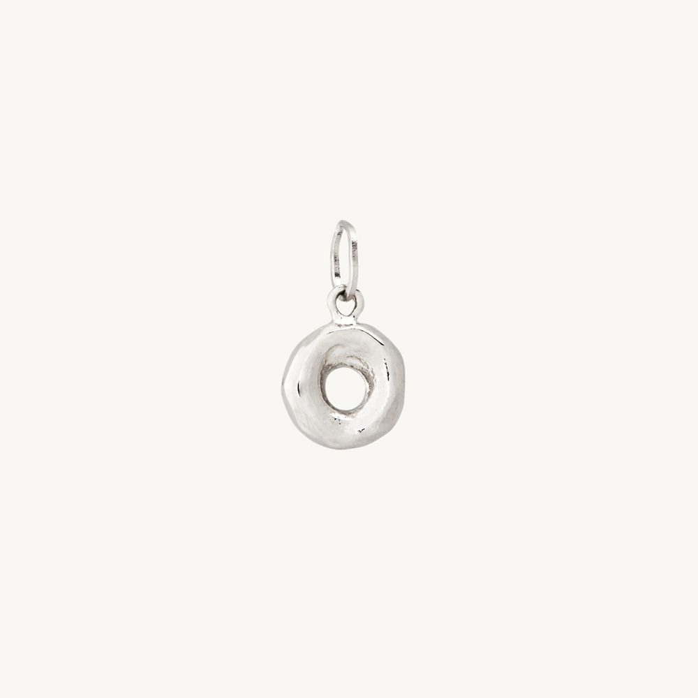Better Half Bagel Charm, Silver