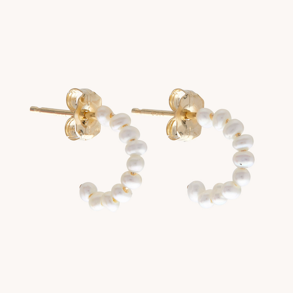 Baby Pearl Hoop Earring (Single)