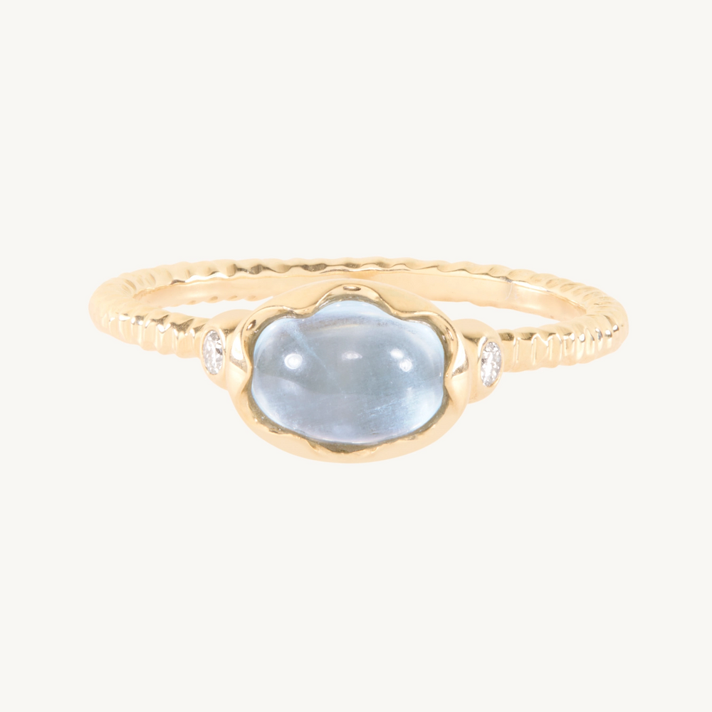 Aquamarine Wishing Well Ring