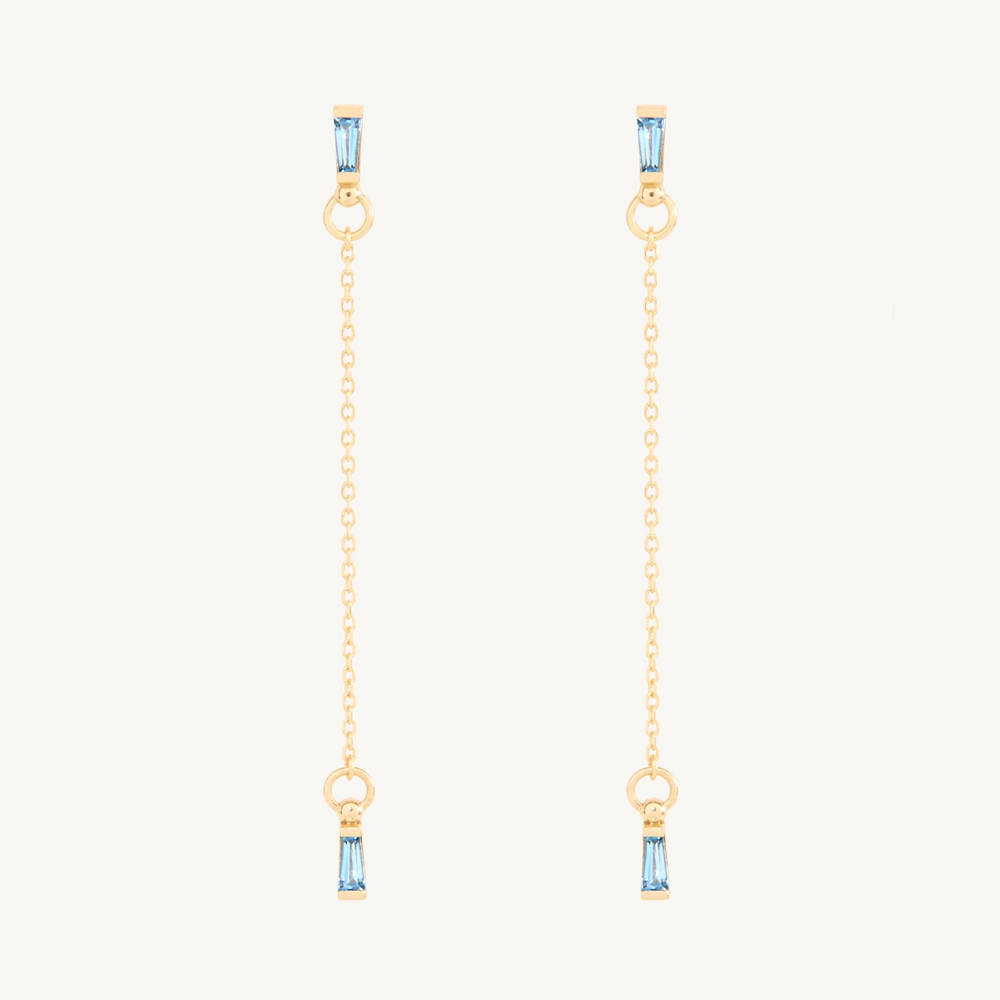 Aquamarine Echo Earring (Single)
