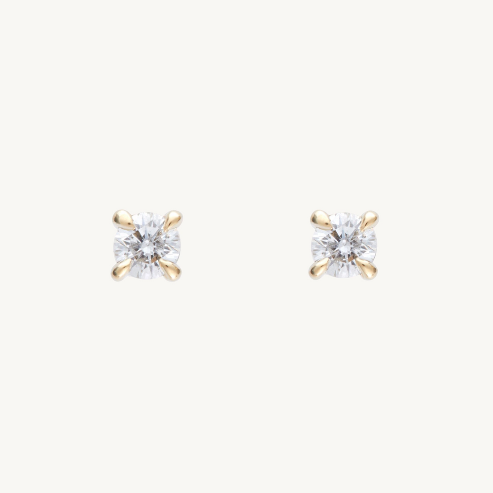 Angel Hair Diamond Stud Earrings, Sparkler (Single)