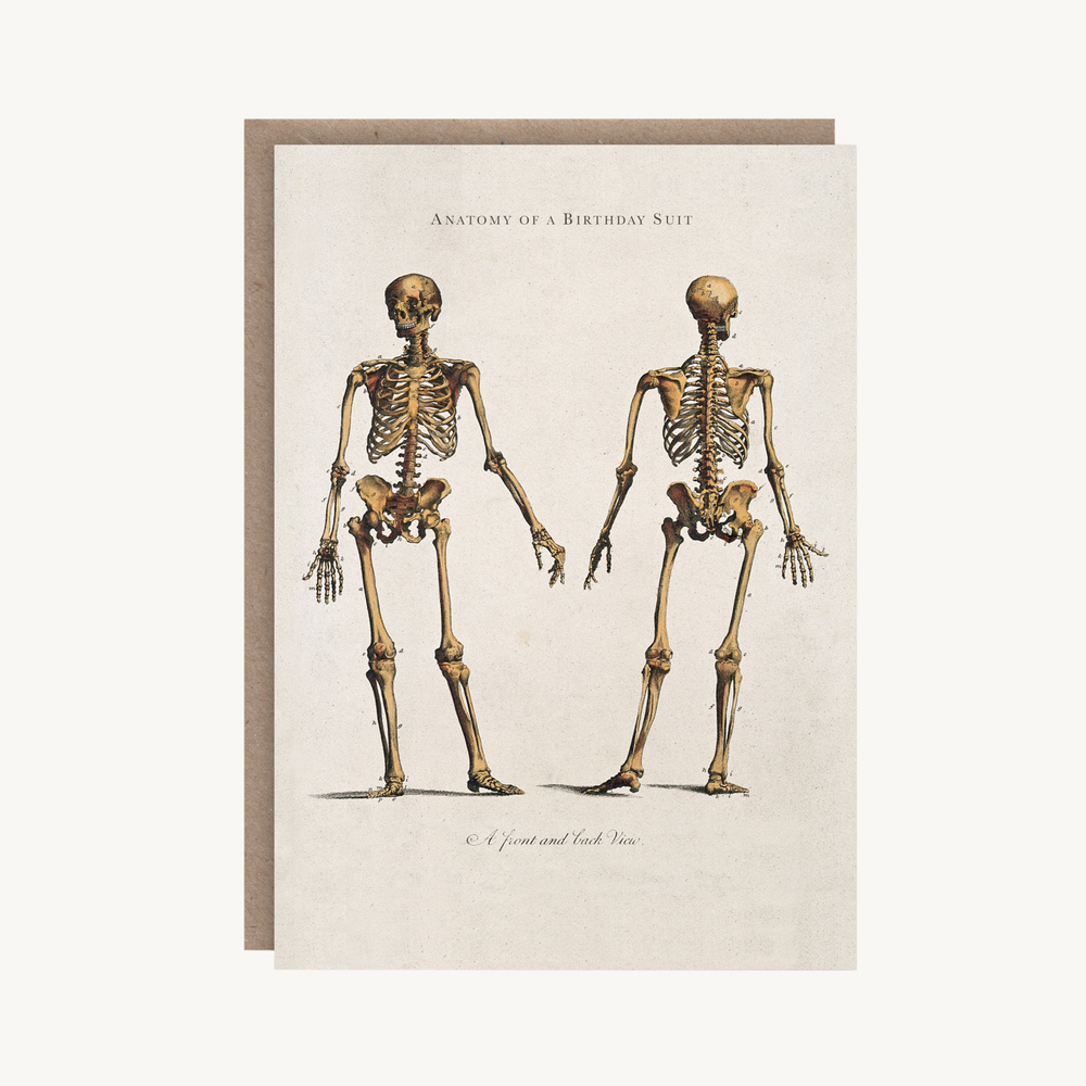 Anatomy Of A Birthday Suit Birthday Card