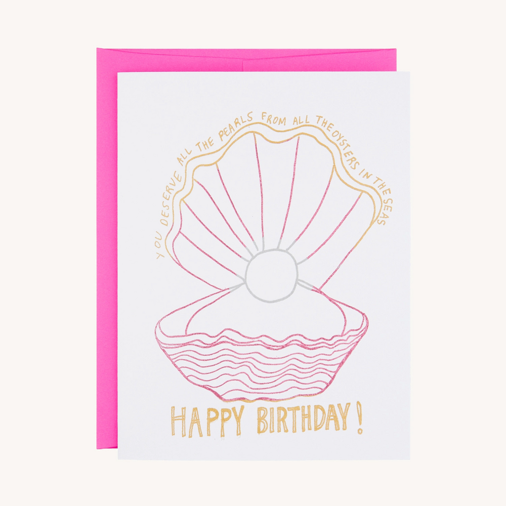All The Pearls Birthday Card