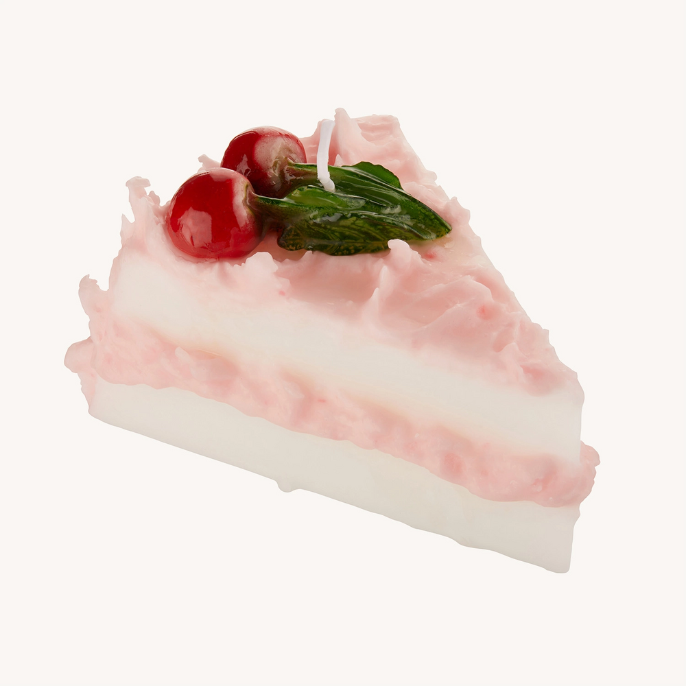 Cake Candle, Pink Cherry On Top