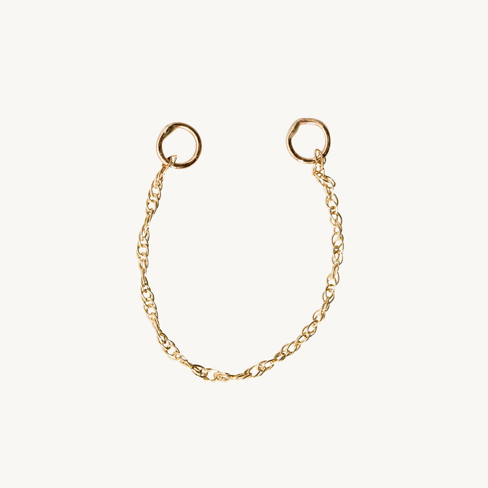 The Claribel Gold Earring Chain (Single)
