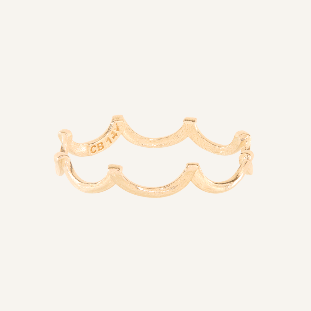 Theater Curtain Ring, Yellow Gold