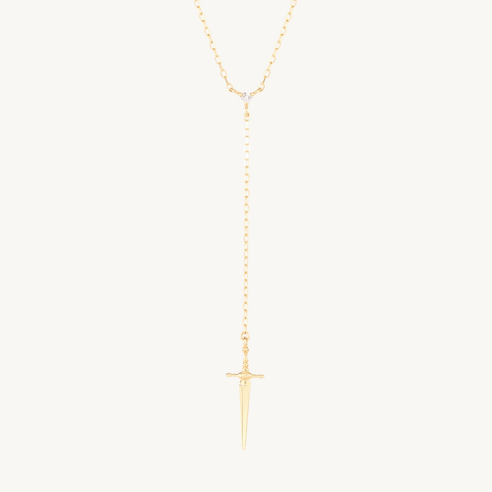 Tender Touches Gold Dagger Necklace