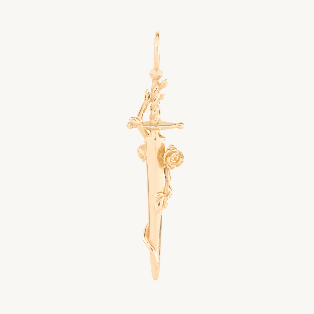 Tender Touches Gold Dagger Charm