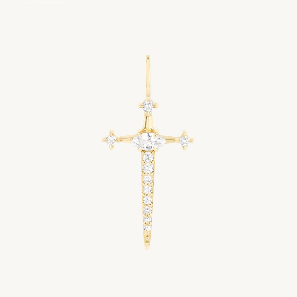 Tender Touches Diamond Dagger Charm