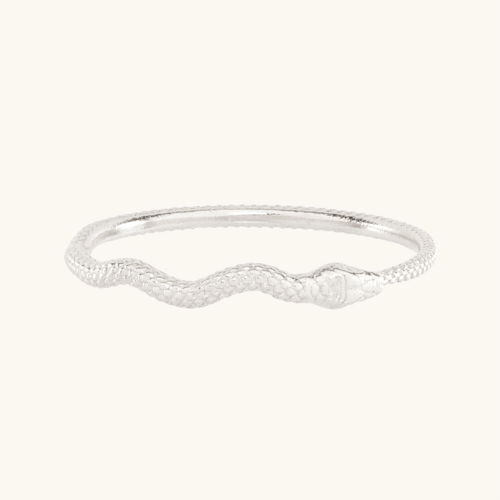 Sylvie Silver Snake Stacking Ring