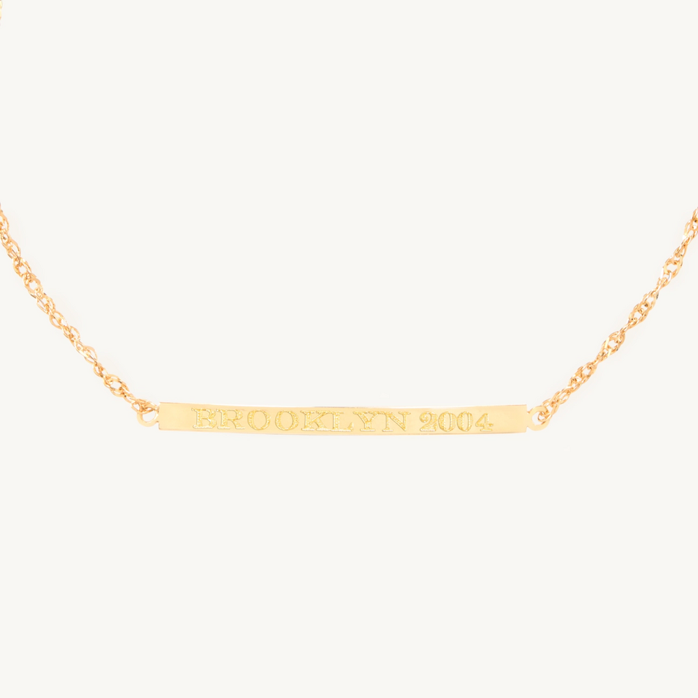 Sweet Nothing Gold Signet Id Bracelet
