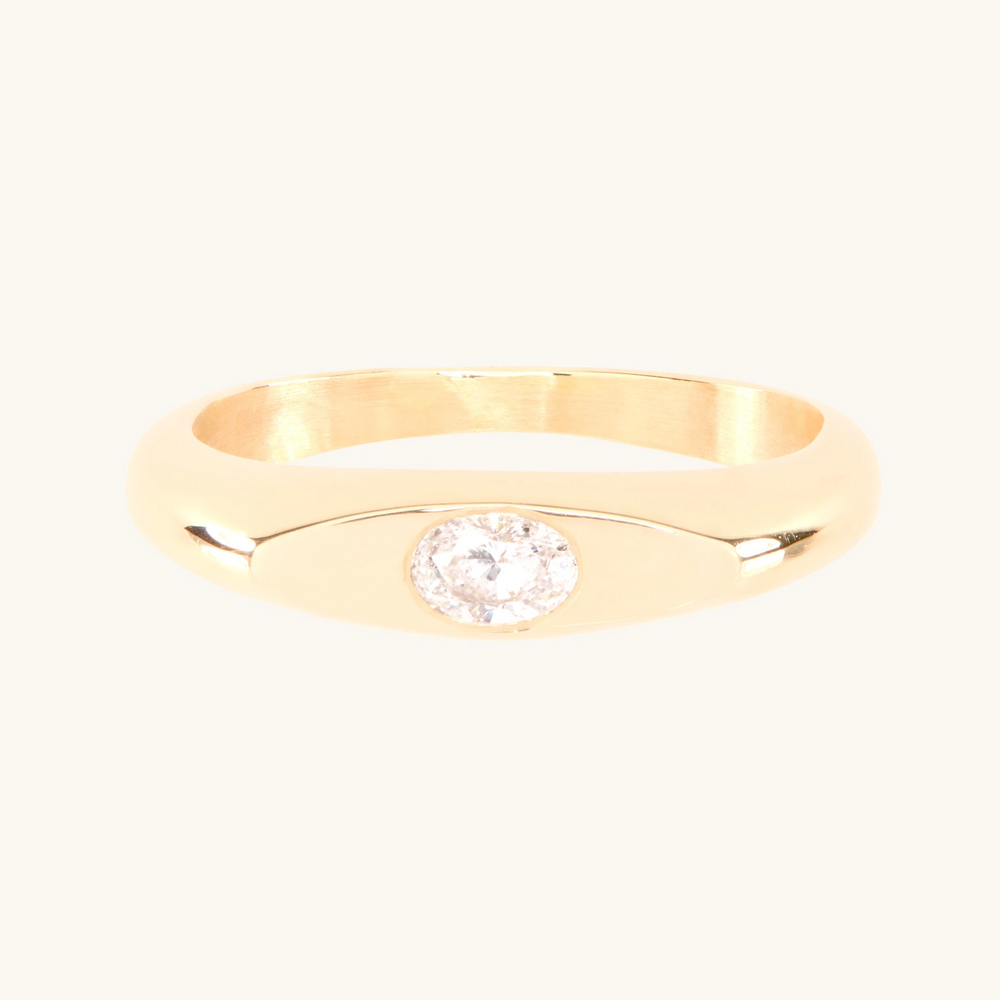 Stowe Diamond Signet Ring