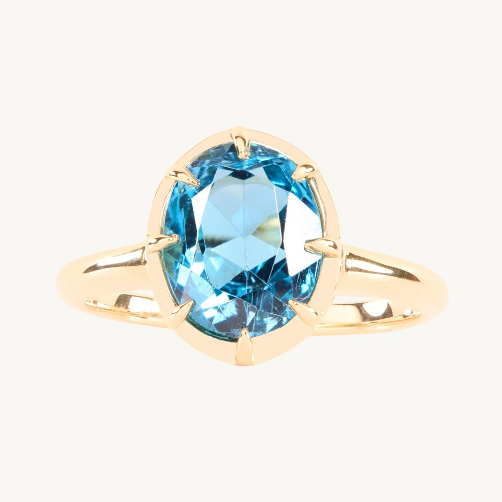 Soul's Loop Blue Topaz Ring