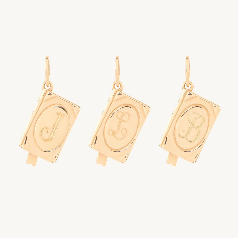 Songbook Gold Book Charm