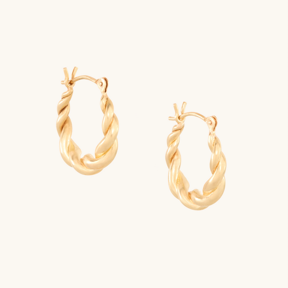 Small Cornetto Hoops (Pair)