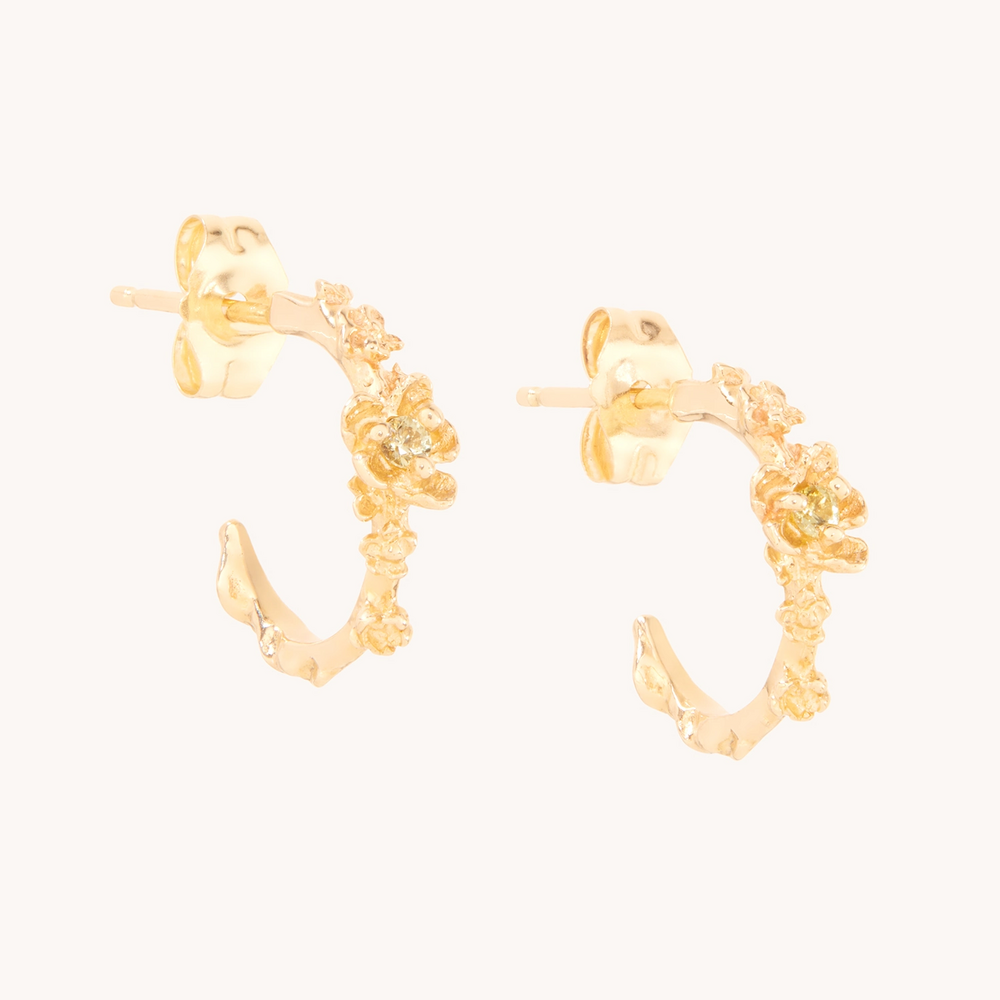 Small Buttercup Hoop (Single)