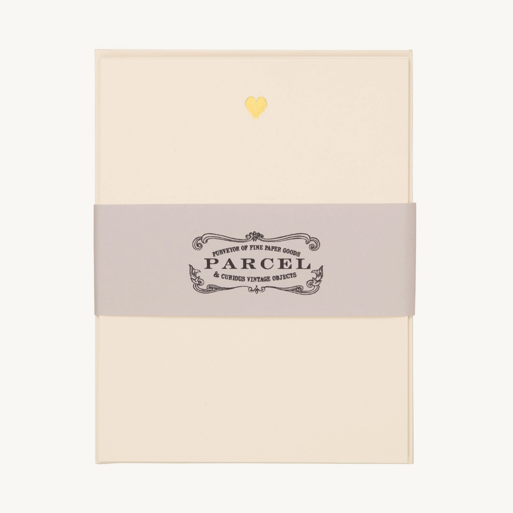 Shiny Gold Heart Cards