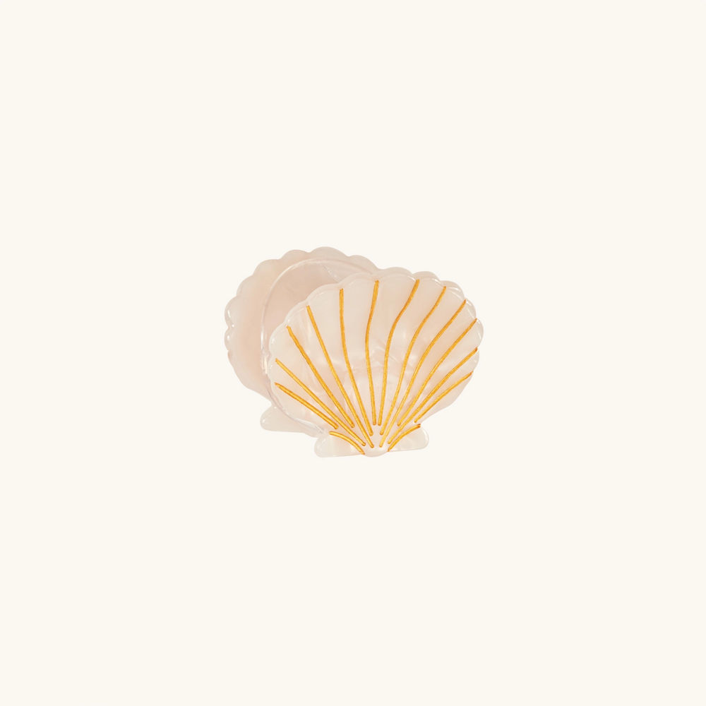 Seashell Claw Clip, Pearly