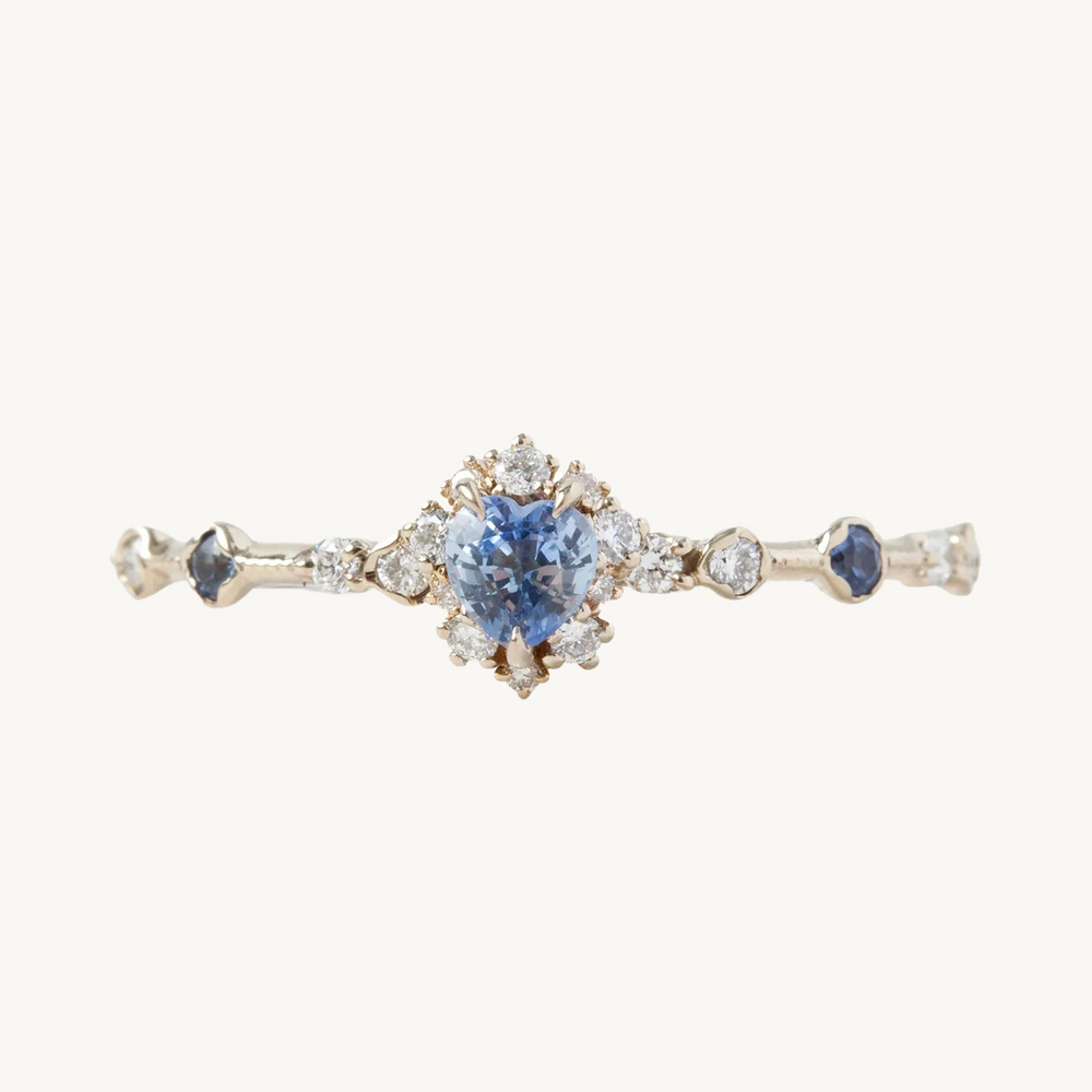 Sapphire Heart Ring