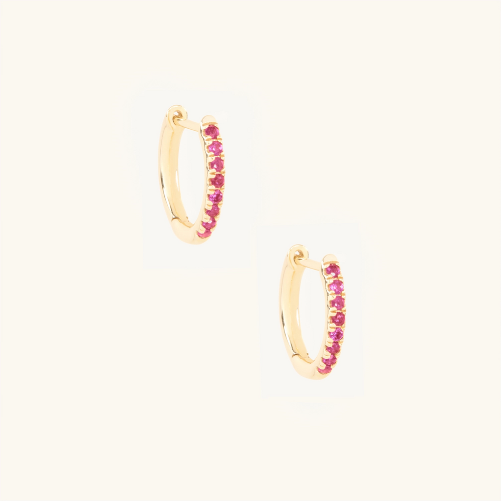 Ruby Fairy Light Hoop (Single)