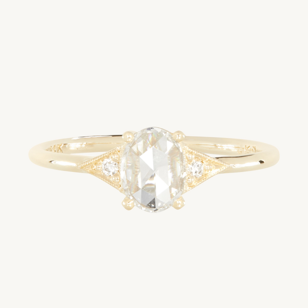 Rose Cut Deco Diamond Ring