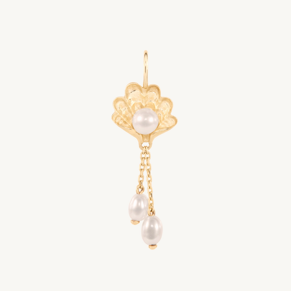 Venus From A Shell Gold Charm