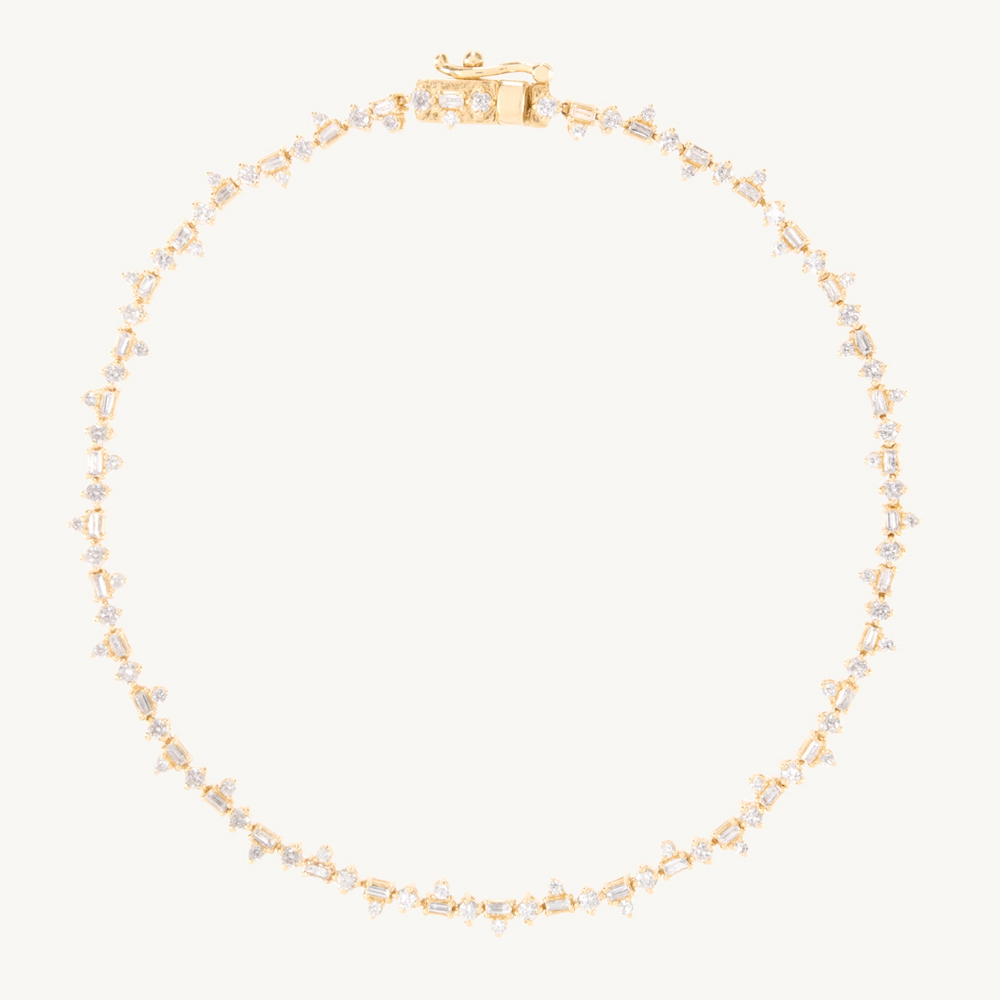 Pointelle Diamond Tennis Bracelet