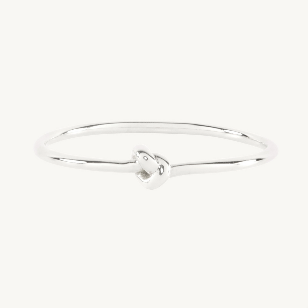 Poet's Knot Silver Ring