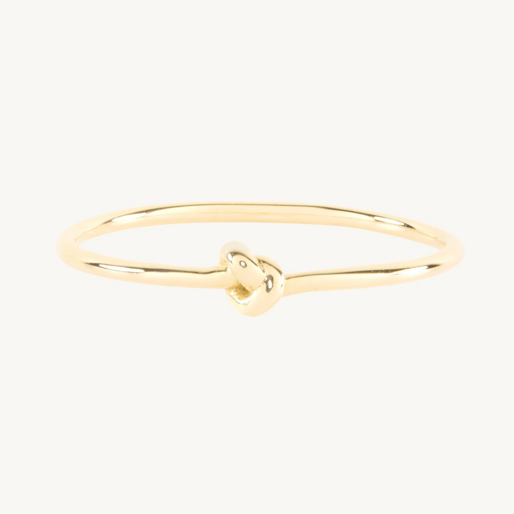 Poet's Knot Gold Ring