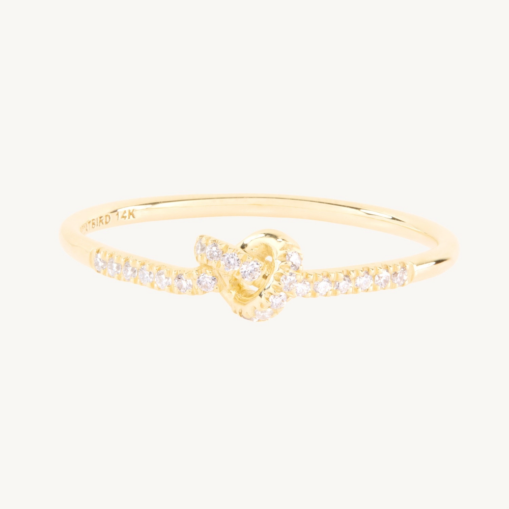 Poet's Knot Diamond Ring