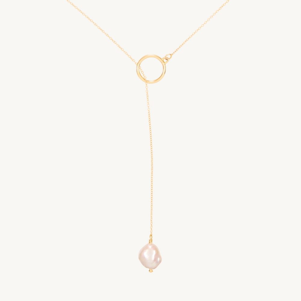 Perla Lariat Necklace