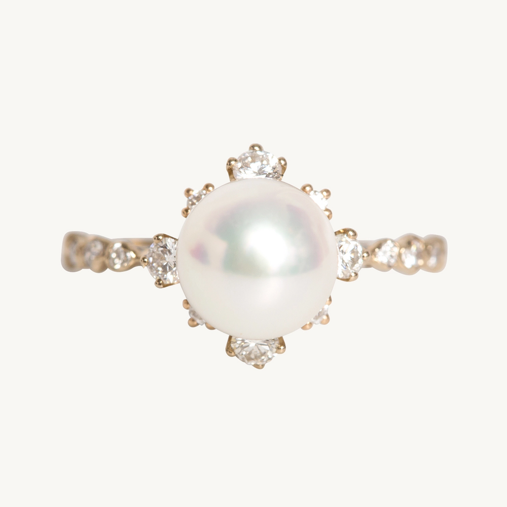 Pearl Snowflake Ring Supreme