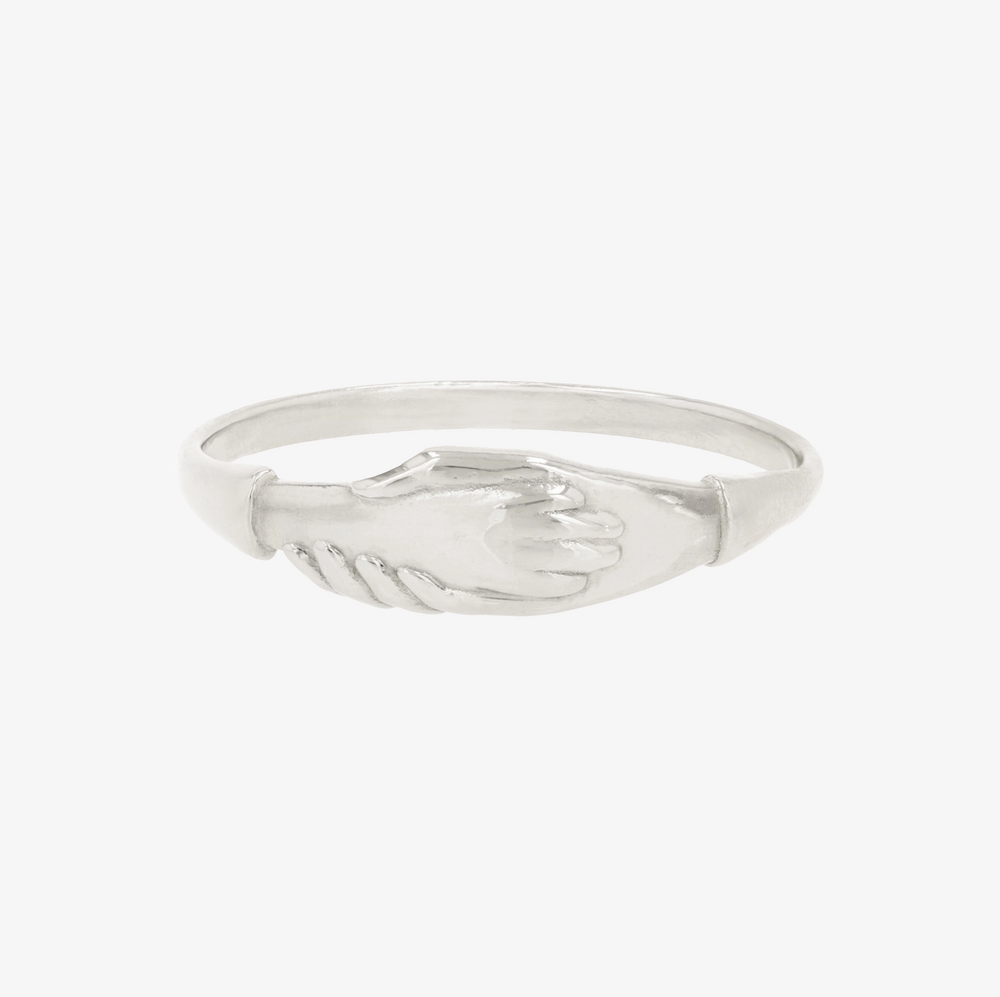 Paw De Deux Silver Ring