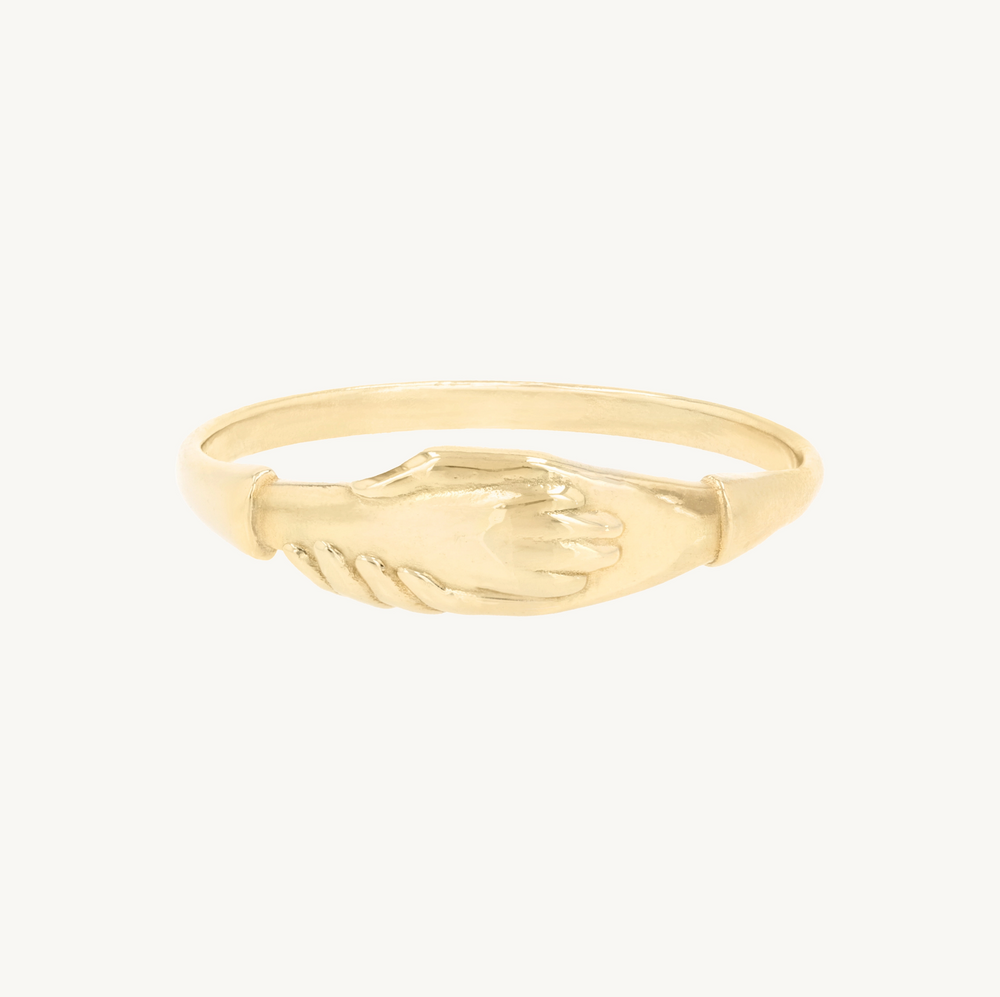 Paw De Deux Gold Ring